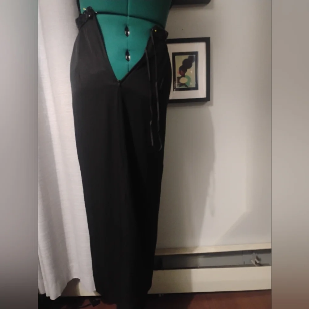 Dave & Johnny Sequin Accent Open Back Black Formal Dress Sz 7 8 - Picture 8 of 14